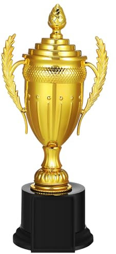 Ipetboom Coperchio per Coppa di Dimensioni Generose 27 Cm Premio in Plastica per Trofei Sportivi Decorativi Decorativo per