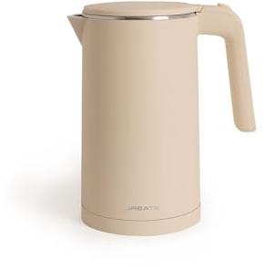 CREATE/KETTLE STUDIO PRO/Hervidor eléctrico de 1L arena/Control de temperatura, función mantener caliente, sistema recogecables, apagado automático, 1000W.
