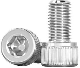 Drenky 50 Stück M4 x 10mm Zylinderschrauben mit Innensechskant DIN 912 (ISO 4762) Zylinderkopfschrauben Maschinenschrauben Vollgewinde Edelstahl A2 V2A Inbusschrauben