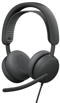 Logitech Zone Wireless 2 ES for Business – Kabelloses Headset mit Geräuschunterdrückung und Adaptive Hybrid ANC, Bluetooth, USB-C und USB-A, Zertifiziert für Microsoft Teams – Grafit