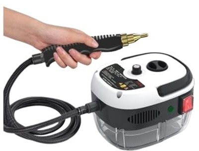 Limpiador a Vapor Industrial, Limpiador a Manual de Alta presión y Temperatura 2500W for Aire Acondicionado, Limpiador a for capó Cocina Coche(Bianco)