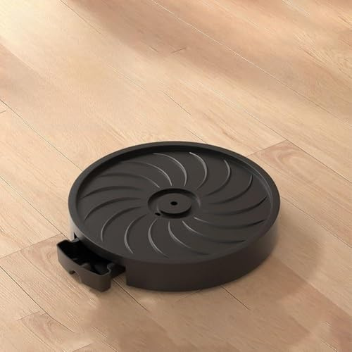 Besttoolifes Vaso da fiori con ruote girevoli e conservazione dell'acqua, vassoio per piante rotanti per uso interno, diametro 25 cm, sottobicchiere mobile (B)