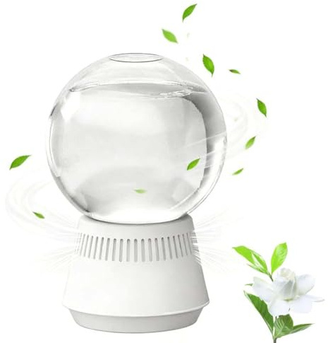Snow Globe-Shaped Inverted Aromatherapy, 360-Degree Scent Dispersion, 350ML Essential Oil Diffuser, Air freshener, Natural Long-Lasting Fragrance for Home, Car or Bathroom (Peach)