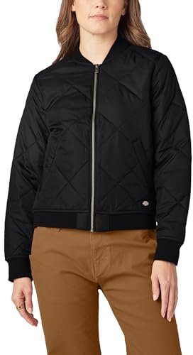 Dickies, Damen, Dickies Gesteppte Bomberjacke, Schwarz, L