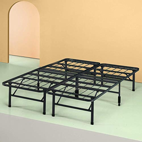 Zinus SmartBase Cama plegable 90x190 cm - Altura 35 cm - Ideal para una cama de invitados - Con almacenaje bajo la cama - Cama de metal - Negro