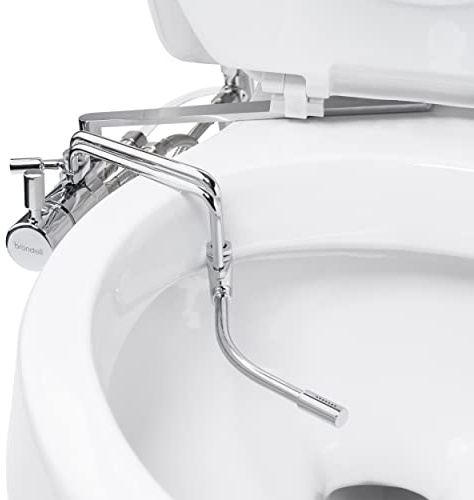 Brondell Side-Mounted Bidet Attachment with Adjustable Spray Wand, Dual Temperature