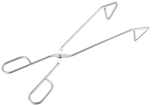 Pinza per arrosti in acciaio inox antiscivolo | pinza ergonomica e robusta | Pinza da cucina multifunzione durevole per grigliare e servire