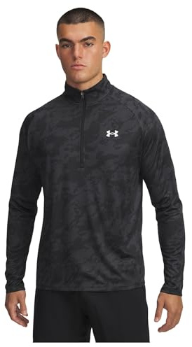 Under Armour Men's Tech 2.0 1/2 Zip, (007) Black / / White, X-Large