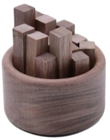 Petite boîte d'arômes en bois pour voiture, maison, aromathérapie, armoire, yoga, bureau - Noyer noir