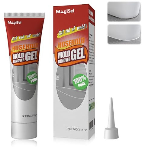Antimuffa Gel, Antimuffa per Muri Interni ed Esterni ad Azione Rapida, per Rimozione di Muffe, Household Mold Remover, per Rimuove Muffa da Pareti, Piastrelle, Bagno, Lavandino, Cucina