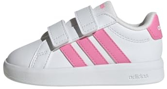 adidas Unisex Baby Grand Court 3.0 Shoes Infants, FTWR White/Bliss Pink/Bliss Pink, 7.5 UK Child