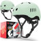 SKATEWIZ Kinder Fahrradhelm Kinder Skaterhelm für Jungen und Mädchen in Grün | Stylischer Kinder Helm Fahrrad Kinderhelm Größe S