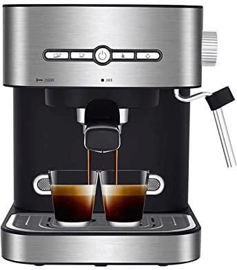 Macchine da caffè da incasso Macchina per caffè espresso semiautomatica Macchina per caffè con montalatte Cafetera Cappuccino Acqua calda Vapore (Colore: CM6866 N BCG300, Dimensioni: UK) (Cm6866 N Bc
