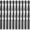 sourcing map 10pcs Jobber Drill Bits 10.5mm (13/32) Nitride Coated High Speed Steel (HSS) 4241 Twist Drill Bits for Stainless Steel Copper Aluminum Alloy Metal Wood Plastic, Black