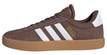 adidas Homme VL Court 3.0 Shoes, Earth Strata/Cloud White/Gold Metallic, 35.5 EU