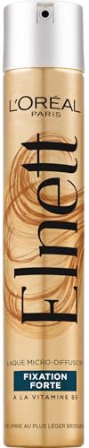 L’ORÉAL PARIS - Laque Elnett - Spray Fixation Forte - Enrichi en Vitamine B5 - Tous Types de Cheveux - 400ml