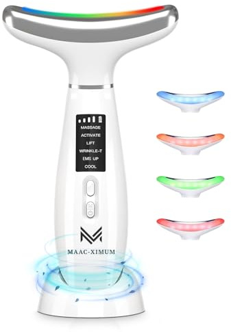 6-in-1 Face Sculpting Device with LED Light Therapy, Hot & Cold Modes, EMS Microcurrent, Sonic Massage, 4 Intensity Levels – Anti-Aging (4 Colour)