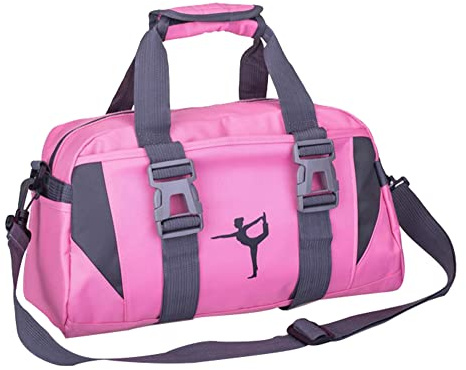 Bolsas deportivas de gimnasio para mujer, bolsa de yoga, bolsa de baile de ballet para niñas, bolsas de fin de semana para niñas, bolsas de noche para niñas, Pink, L