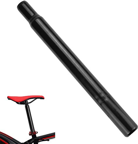 AFASOES Fahrrad Sattelstütze Kerzensattelstütze 27,2 x 300 mm MTB Sattelstange Fahrrad Sattelrohr Schwarz Fahrradsattelstangen Eisenmaterial Sattelstütze für Mountainbike Rennrad Cityrad Trekkingrad