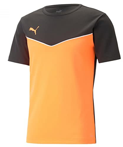 PUMA Herren Individualrise Jersey Fußballtrikot, Black-Ultra orange, M