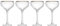MIKASA Sorrento Ridged Crystal Coupe Glasses with Gold Rim and Wide Shape, 380ml, Set of 4 Lead-Free, Clear Fine Glasses, Sleek Design for Celebrations