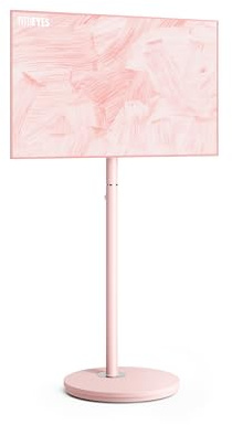 FITUEYES Design TV Ständer Rollbar für 24-48 Zoll Fernseher Mobiler TV Standfuss höhenverstellbar Modern minimalistisch Fernsehständer für Wohnung Büro Heim