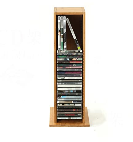 CD-hållare CD/DVD-hylla CD-förvaringsbox Attraktiv och stilig designöppning - CD-ställ Rymmer 39 CD: Placera på hyllan Bord Skrivbord Organisera media Skivställ