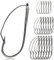 SULIUDAJI 18 Pcs Angelhaken Unkrautfreie Wurmhaken Haken Professionelle V Wels Bass Angelhaken Für Süßwasser Salzwasser 3 Arten Von Haken 1/0 2/0 3/0