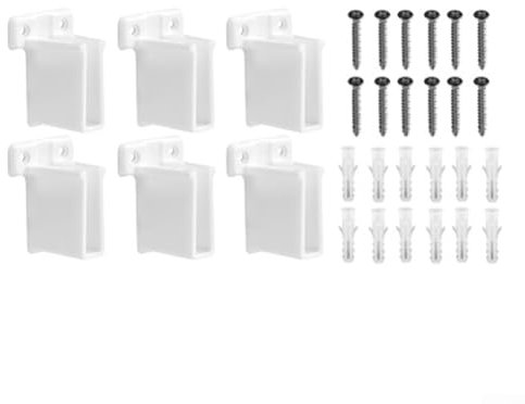 ZiStarlilife 6 Stück Fensterbank-Abdeckplatte, Kunststoffstütze für Fensterbank, Fensterbank, Abdeckplatte, Endkappe, für Schränke, Schränke und Wandregale