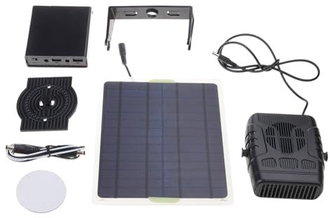 Chauffage solaire polyvalent de taille compacte pour les maisons d'animaux domestiques, les serres et les poulaillers - Chauffage d'extérieur à énergie solaire