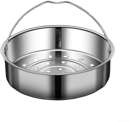 Utensile da cucina in acciaio inox per cottura a vapore inserto per diversi metodi di cottura (22,5 cm)