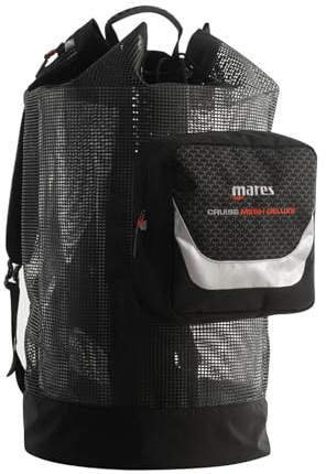 Mares Cruise Mesh Deluxe Backpack - Compact Lightweight Mesh Diving Gear Sports Bag w/Drainage Holes, 123.5 Liter Capacity
