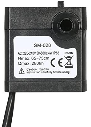 ainless Steel Booster Pump Lawn Jet pumps 600l/H 8w Water Pump Submersible Pump, Fish Tank Garden Pond Pumps, Fountain Mini Pomp For Aquarium Fountain Pond Pump for Home Garden Water Transport Irrigat