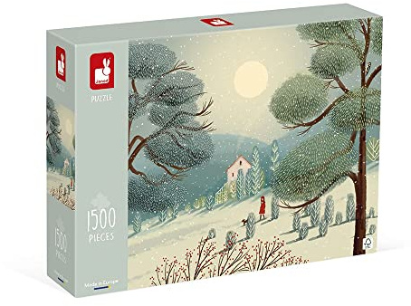 Janod - Puzzle 1500 Teile - Winterwunder - Für Erwachsene Teenager Kinder FSC-Zertifiziert - ab 10 Jahren, J02515