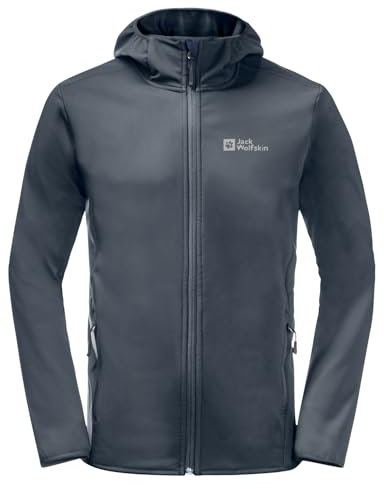 Jack Wolfskin Herren Bornberg Hoody M Softshelljacke, Nature Blue, L EU
