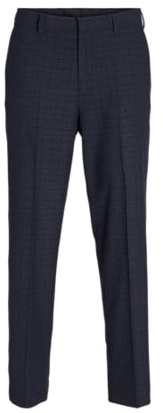 JACK & JONES Jprbushwick Mathew Reg Noos-Pantalón Traje, Night Sky/Checks:Regular Fit, 46 para Hombre