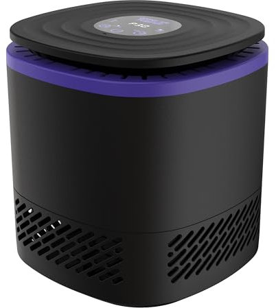 Luftreiniger Allergiker mit Aromatherapie Luftfilter gegen Schimmel Staub Pollen Gerüche Nachtlicht Ufficio Rauchabzug Für Raucherzimmer Air Purifier 24dB Schlafmodus Timer