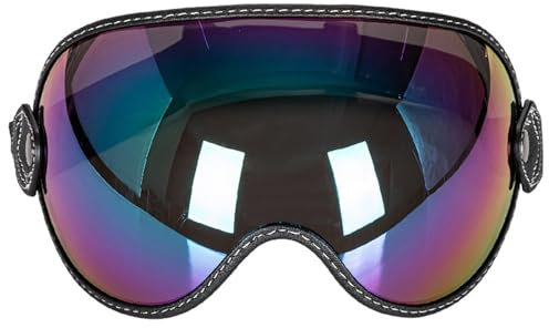 Ausla Retro -Motorrad -Windschutzbrille, Motorradbrille Dirtbike Schutzbrille Griff für Helm Anti -Sonne -Lichtbrille für Männer Frauen, 20x15x6cm (Mehrfarbig)