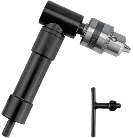 BAIFULAI Broca angular, 0,8-10 mm, portabrocas de 90 grados, portabrocas angular, adaptador de fijación, taladro angular, broca angular, accesorio de extensión para destornillador inalámbrico