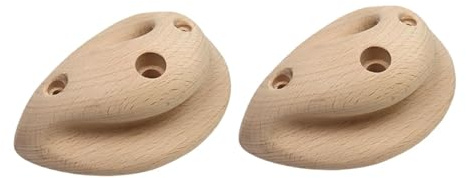 Sharplace Lot de 2 Prises d'escalade en Bois pour renforcer la préhension, Planche d'entraînement Portable pour Les athlètes, idéale pour la Salle de