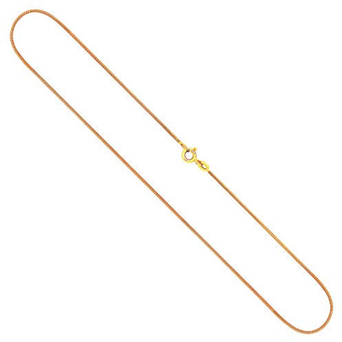 EDELIND Goldkette, Schlangenkette Gelbgold 333/8 K, Länge 40 cm, Breite 0.9 mm, Gewicht ca. 2.8 g., NEU