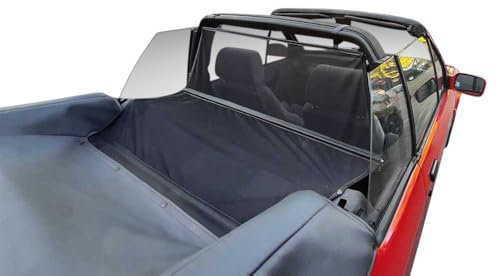 Aperta Filet Coupe-Vent Compatible avec Volkswagen Golf 155 Noir Filet Anti-remous 100% sur Mesure OEM Qualité Windschott fabriqué aux Pays-Bas