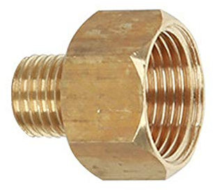 BE-TOOL - Adattatore per idropulitrice in ottone, 1 pezzo, adattatore a vite per tubo flessibile (femmina da 22 mm a maschio 14 mm, piatto)