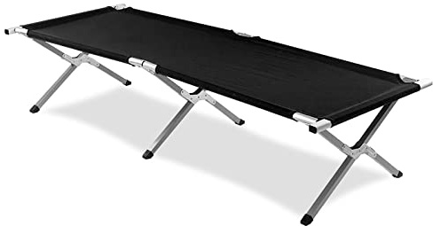 ASAB Portable Folding Camping Sleeping Bed Cot 190cm 75 Inch Sturdy Heavy Duty Fishing Camping Single Bed Office Carry Bag Included