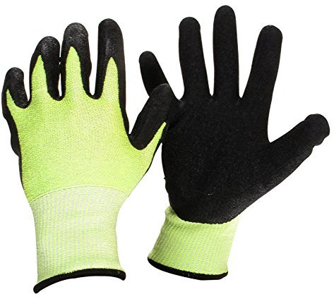 Anti-Vibrations-Handschuhe - Paar Arbeitshandschuheaus Fiberglas und Spandex – Größe 10/L