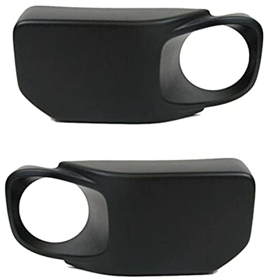 KDABJD Car Fog lamp Cover,2 pcs Paste Type Car Fog lamp Cover,Exterior Decoration Accessories,for Jeep Wrangler 2013-2017