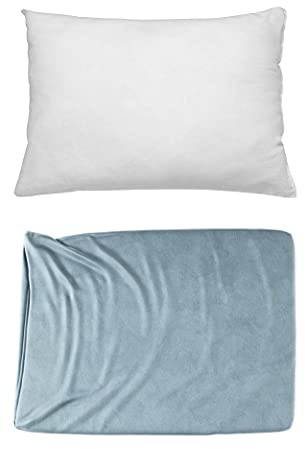 RC ocio Cojines Sofa con Relleno Incluido Pack de Cojin + Funda de 30x35 en Color Zafiro/Cojines Decorativos para Sofa, Cama, Salon/Fundas de Terciopelo Elegantes para la decoración del hogar