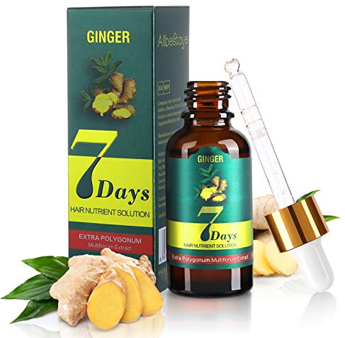Hair Growth Serum, Ingwer Haarwachstum Serum für haarwachstum beschleunigen, Anti-Haarrausfall Haarserum für Frauen Männer, haarwuchsmittel Behandlung von Haarausfall Haarverdünnung, Anti-Haarausfall