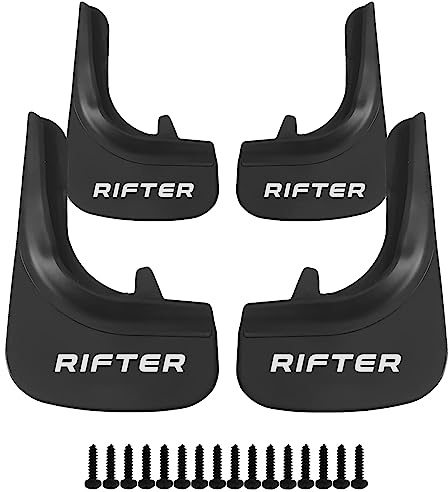 Cross Auto Accessories-Kit Paraspruzzi Compatibili Con Peugeot Rıfter Anteriori e Posteriori, Parafanghi in Gomma Protettivi Schizzi Pneumatici Passaruota 4 PCS