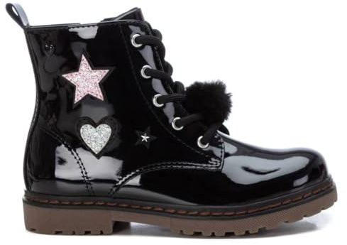 XTI - Botín Niña Negro - Calzado Cómodo y Versátil - Moda casual - Modelo 15109203 (Talla 29)